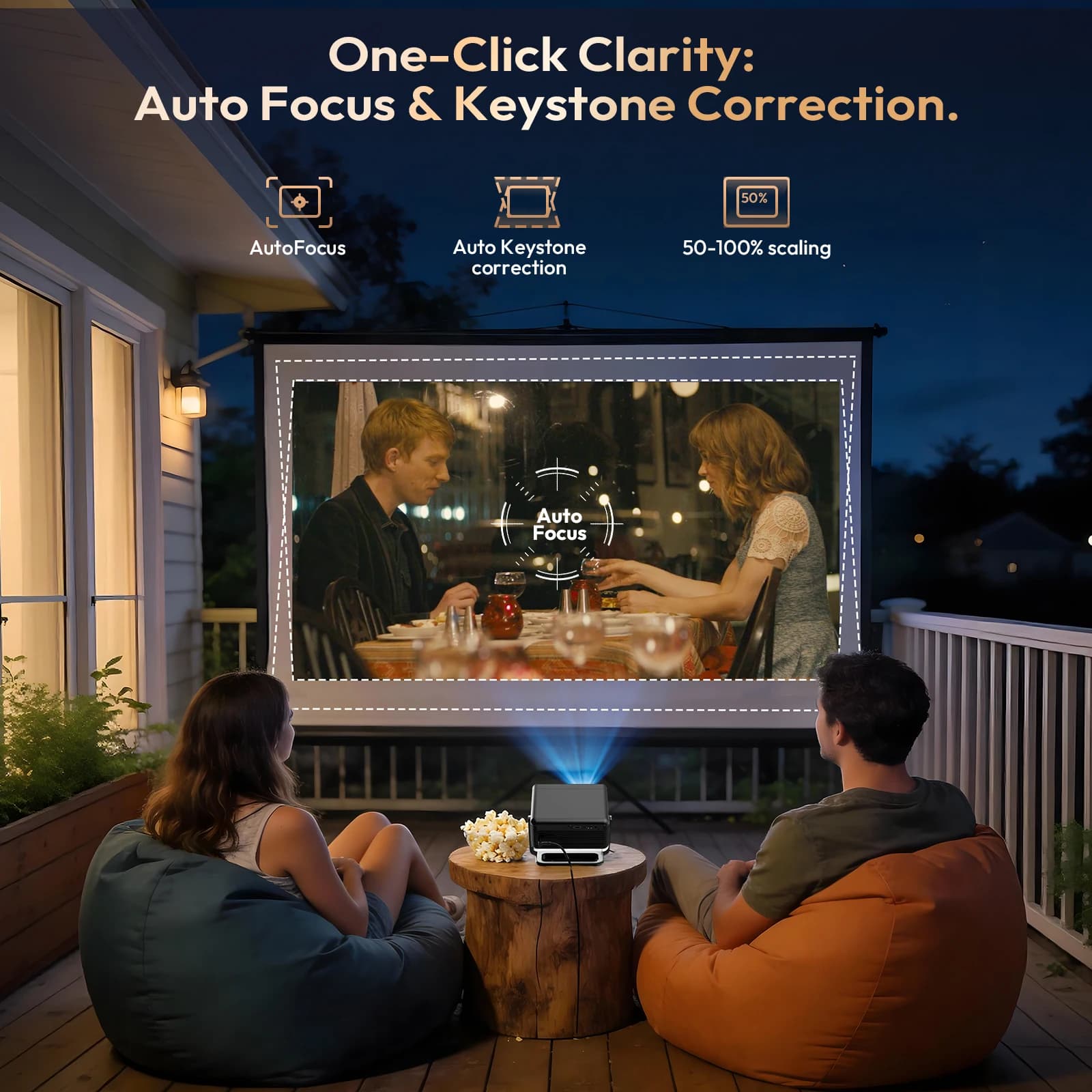Projektor XGODY 4K z automatycznym focusem - 4