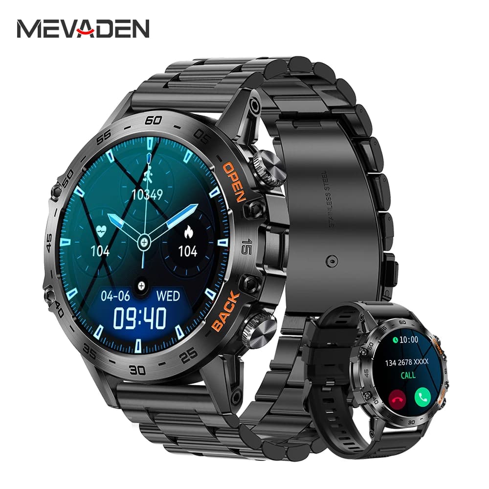 Luksusowy smartwatch MEVADEN 1.39" dla mężczyzn