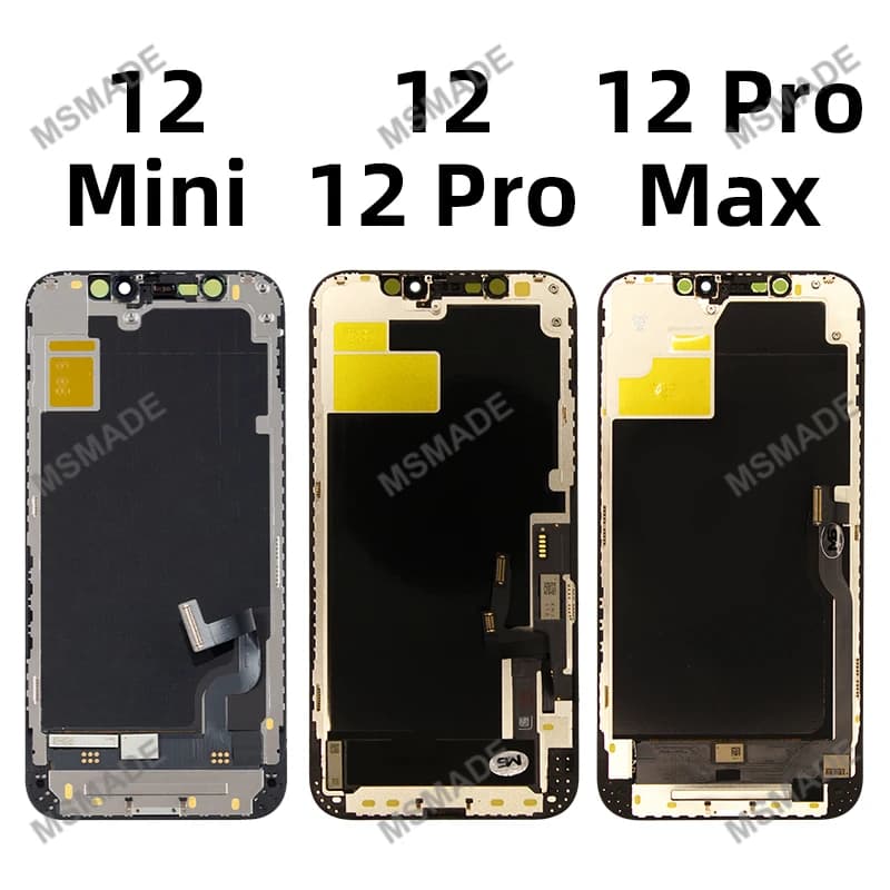 Wybór dla iPhone'a 12 Pro Max 13 Mini 12 Wyświetlacz LCD Ekran dotykowy 3D Digitizer Dla iPhone 14 plus 14 Pro Max 15 Plus Wyświetlacz X XR - 3