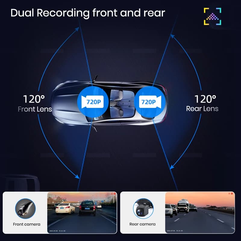 Kamera samochodowa Junsun 1080P ADAS DVR - 3