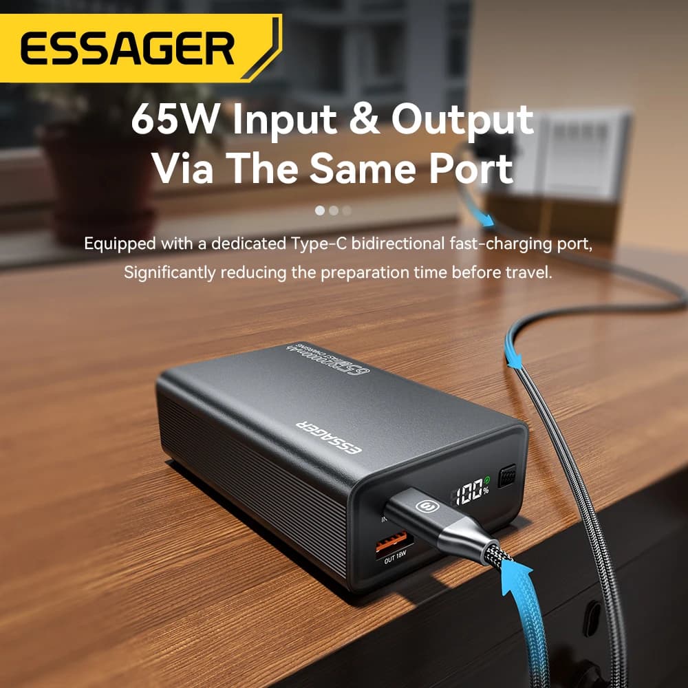 Power bank 20000mAh PD 65W szybkie ładowanie - 6