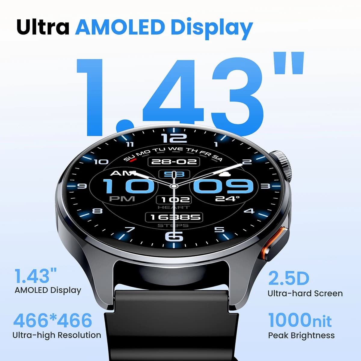 Smartwatch HAYLOU Watch 4S z GPS i AMOLED - 4