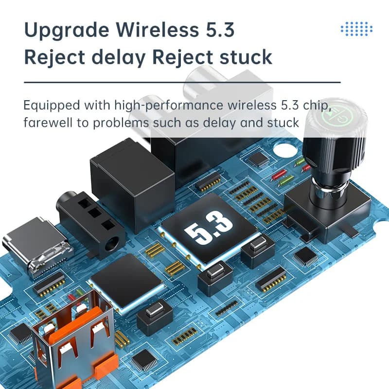Odbiornik Bluetooth 5.3 z wejściem AUX i RCA - 3