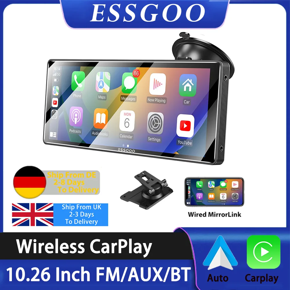 Przenośny odtwarzacz MP5 Carplay z ekranem 10,26"