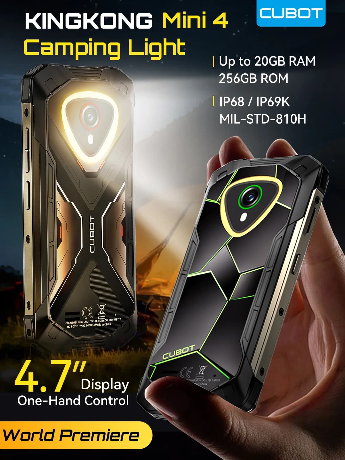 Cubot KingKong MINI 4 - kompaktowy smartfon 4,7"