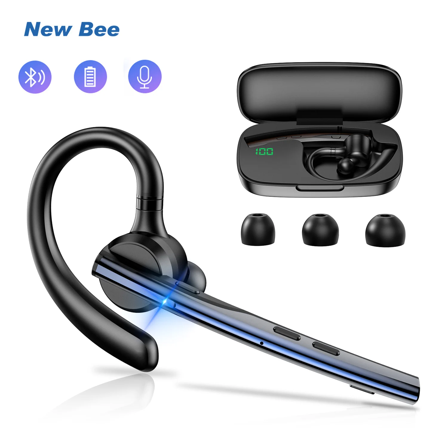 Słuchawki Bluetooth New Bee M54 bezprzewodowe