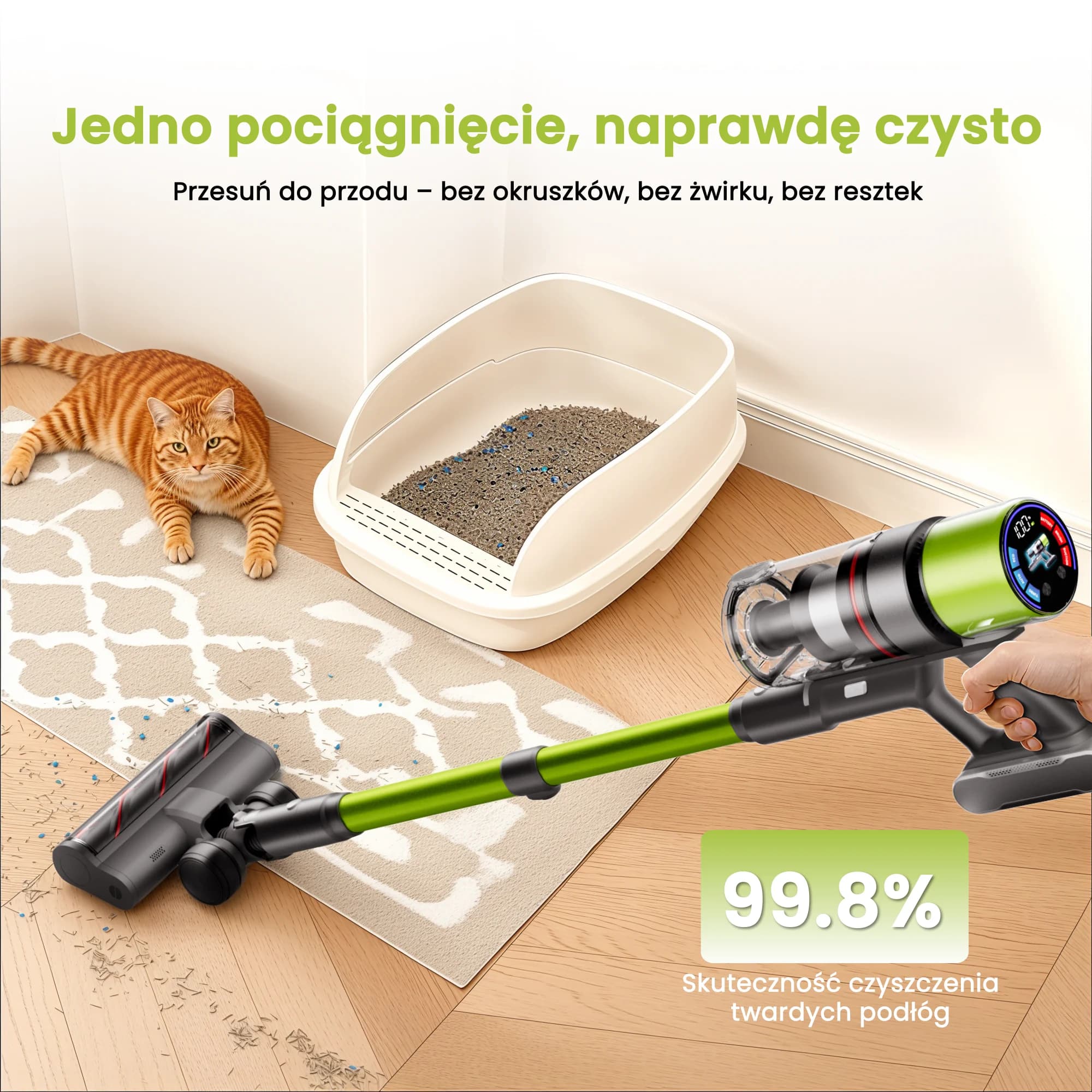 SmartAI V6 bezprzewodowy odkurzacz pionowy 650W - 3