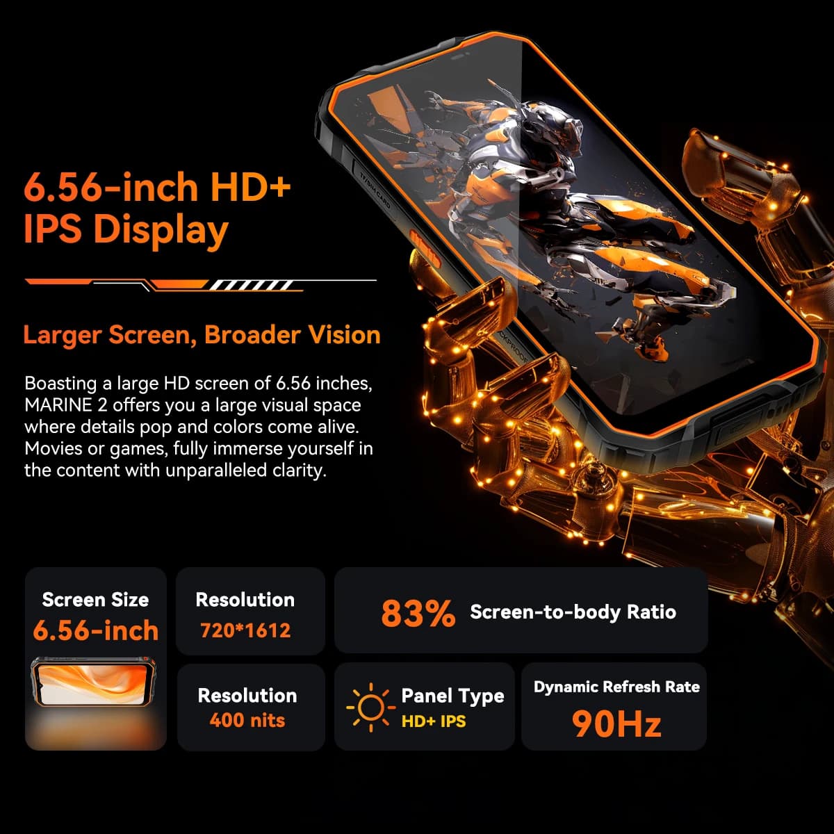Blackview OSCAL Marine 2 AI smartfon 8/128GB - 3