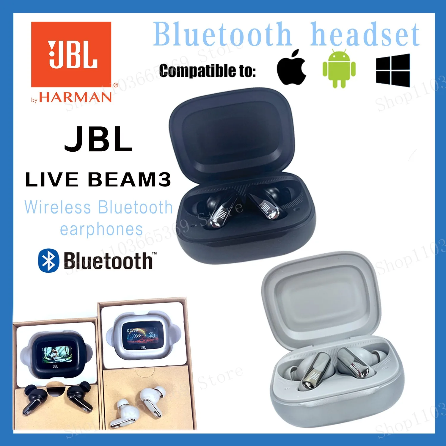 Słuchawki bezprzewodowe JBL Live Beam 3