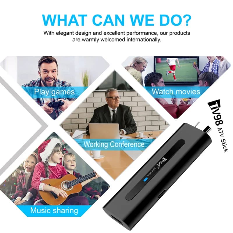 TV98 ATV Stick – streaming 4K 8K BT5.0 - 7
