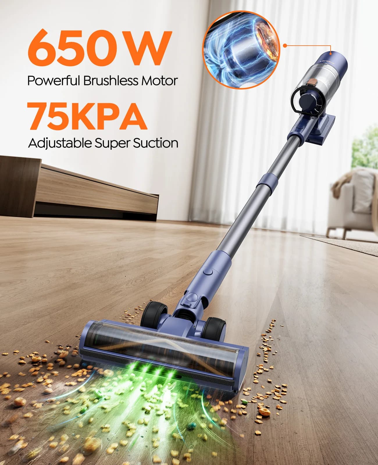 Odkurzacz bezprzewodowy Laresar V11 650W - 3