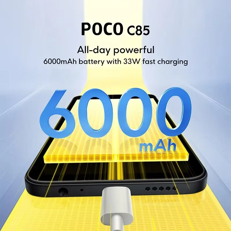 POCO C85 6,9" 128GB smartfon 50MP - 4