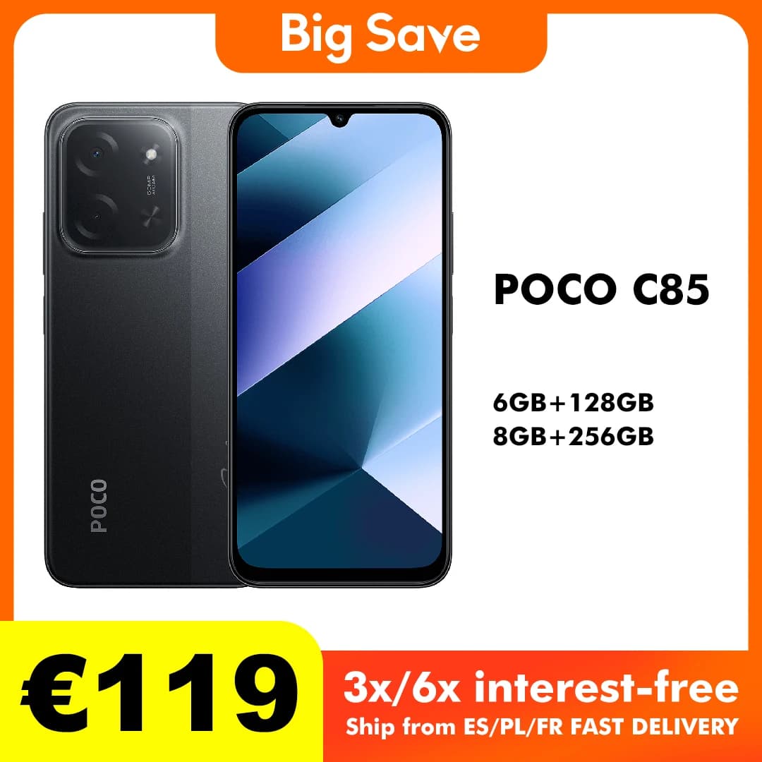 [PL] POCO C85 Smartfon 6GB/128GB NFC Wersja Globalna