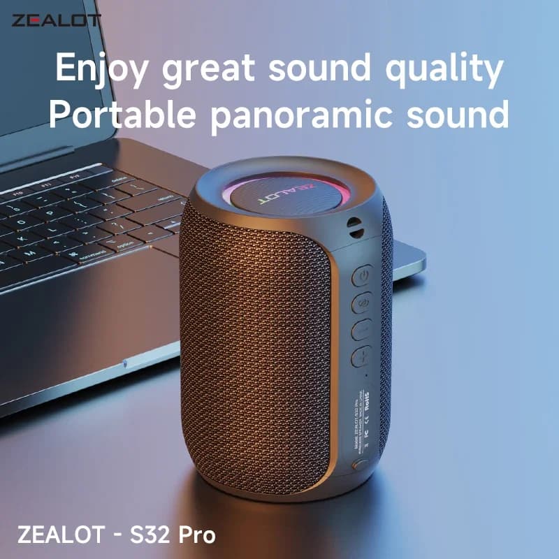 Zealot S32 Pro – głośnik Bluetooth IPX6