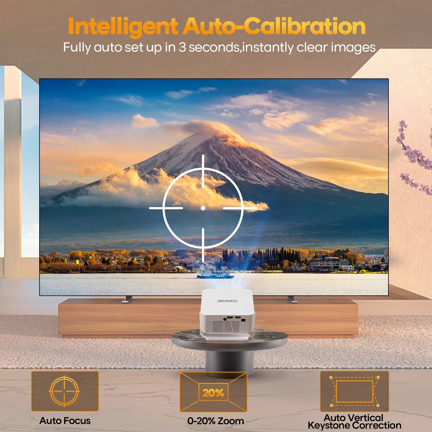 Projektor przenośny Magcubic Auto Focus 4K WiFi6 - 5