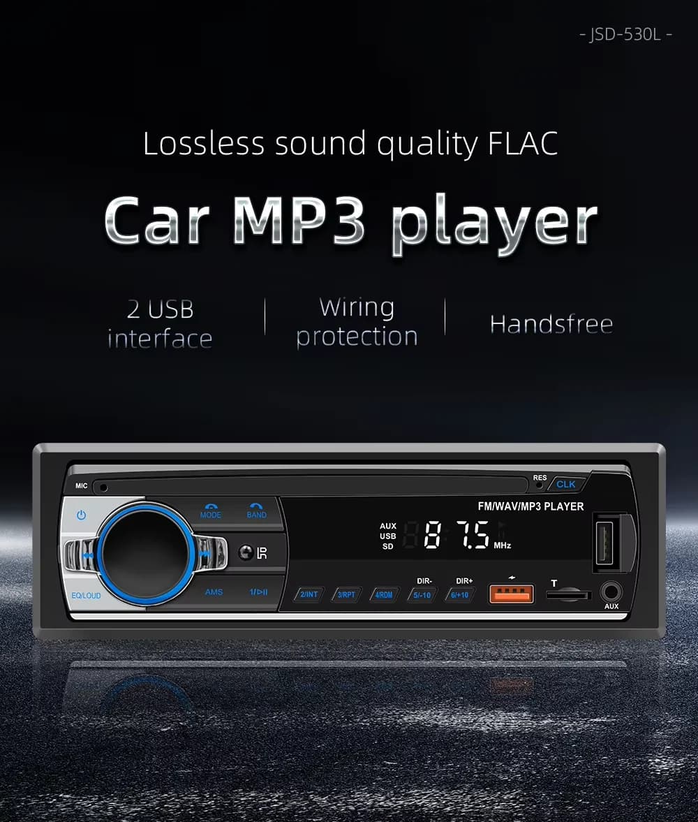 Radio samochodowe JSD-530 Bluetooth MP3 USB - 3