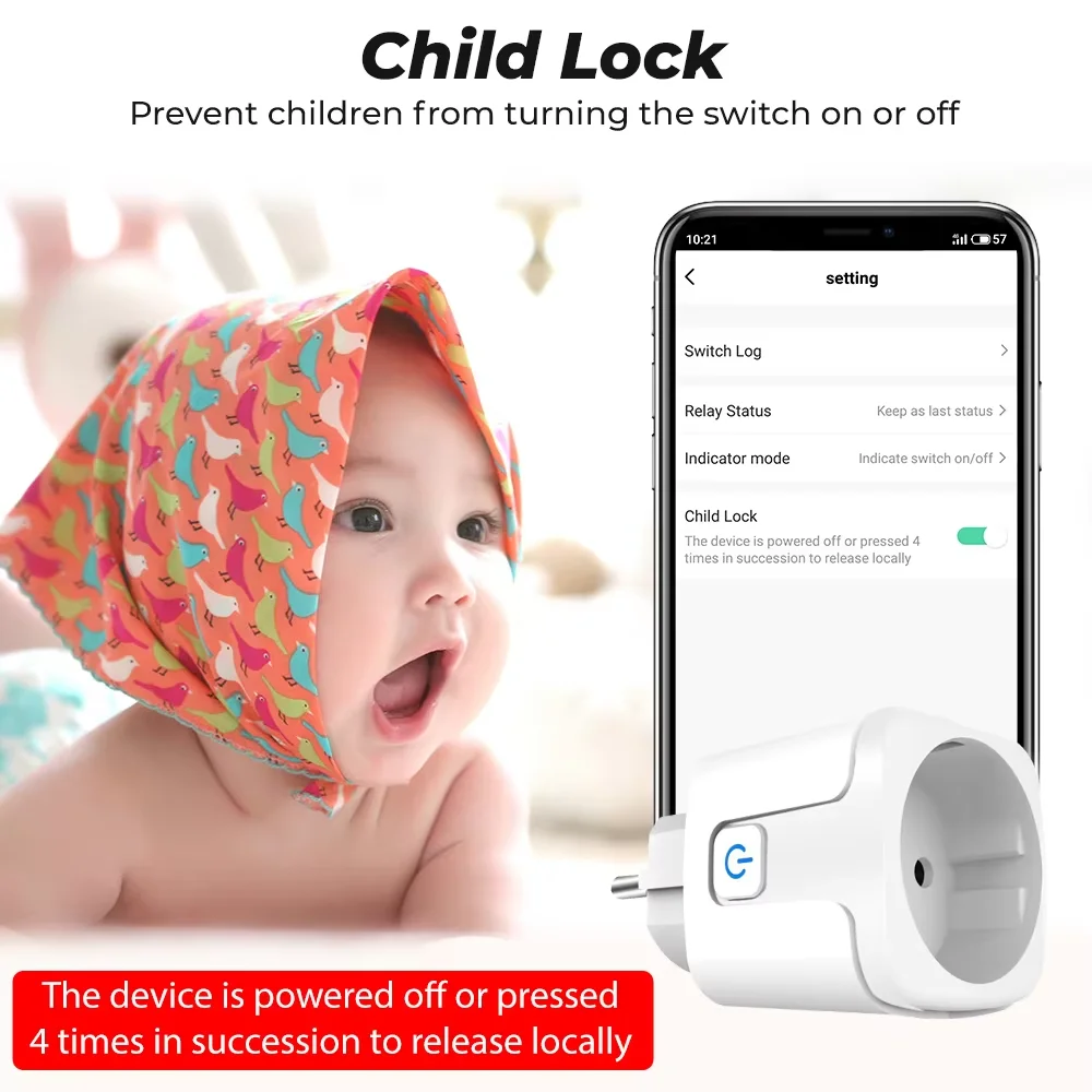 Inteligentne gniazdko Tuya EU Plug Zigbee lub WIFI 16/20A z pomiarem zużycia energii, funkcją timera, sterowaniem głosowym, kompatybilne z Alexa, Google Home i Alicą. - 4