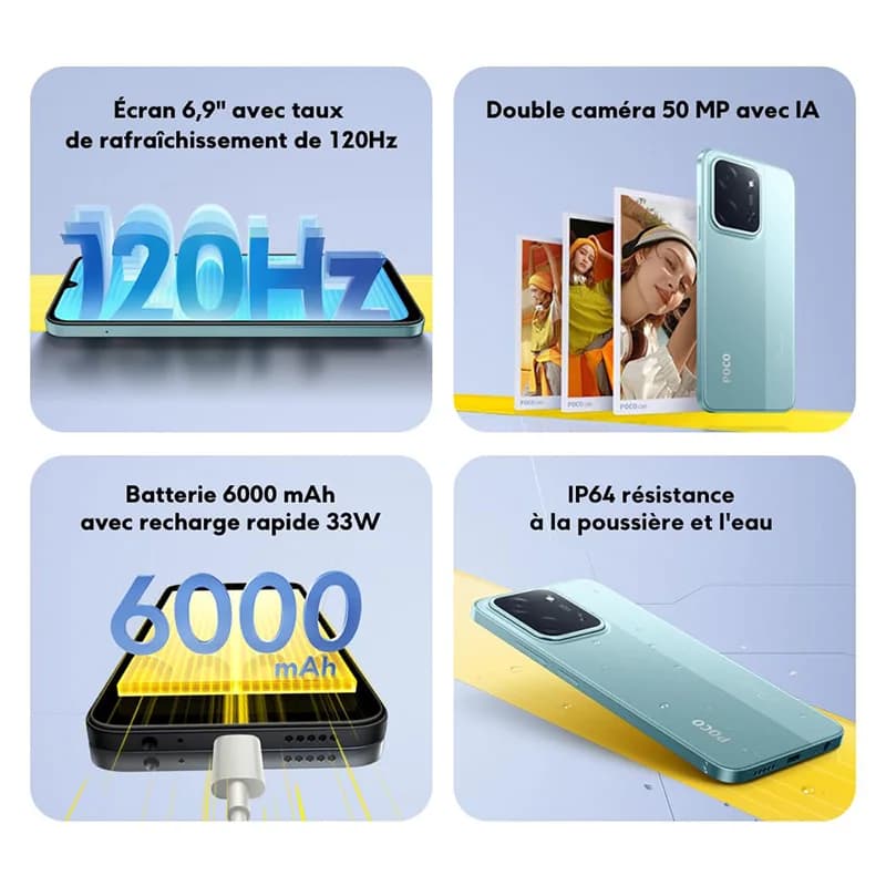 POCO C85 4G - ekran 6,9" 120 Hz, 50 MP - 3