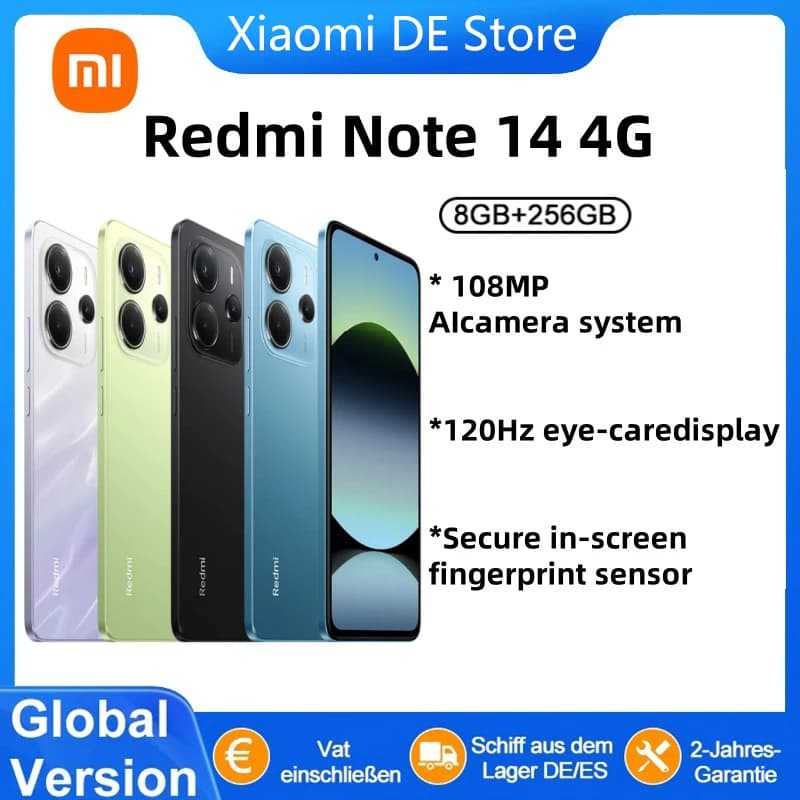 Redmi Note 14 4G AMOLED 120Hz 108MP