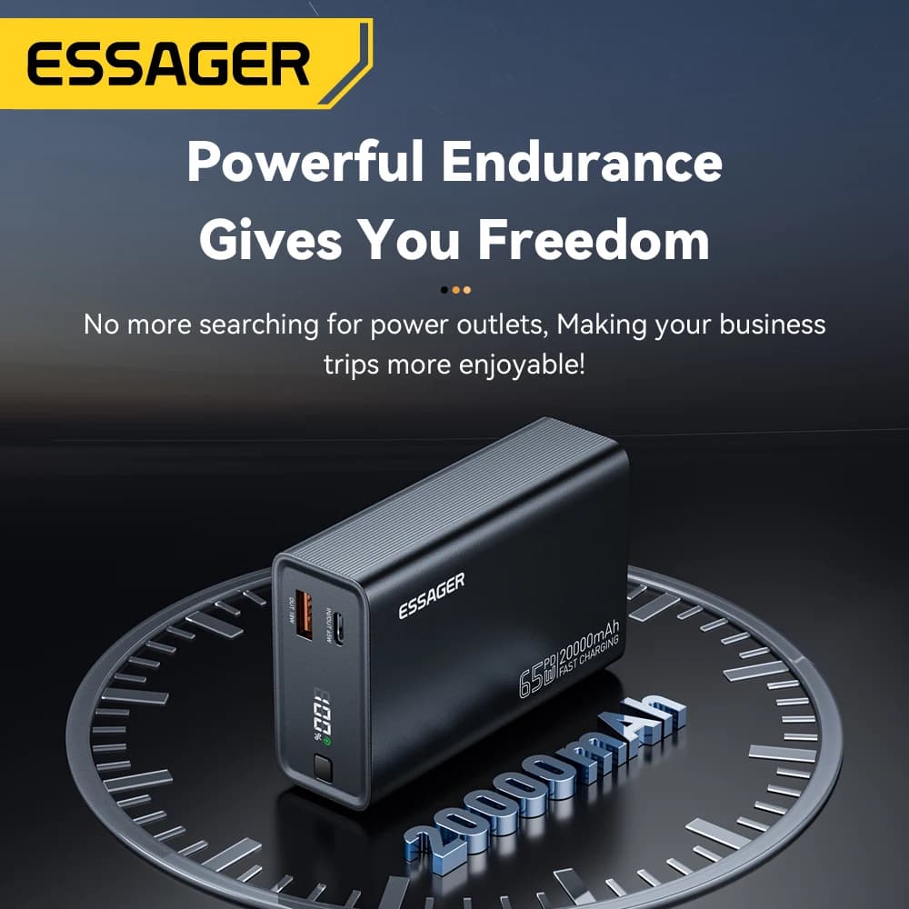 Power bank 20000mAh PD 65W szybkie ładowanie - 4