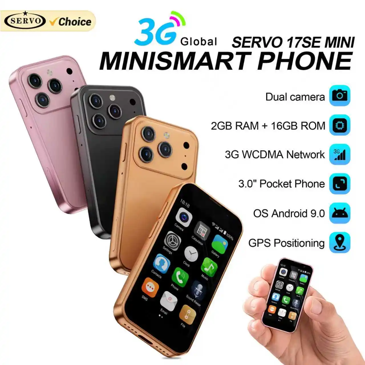 Servo 17SE Mini 3G - mały smartfon Android