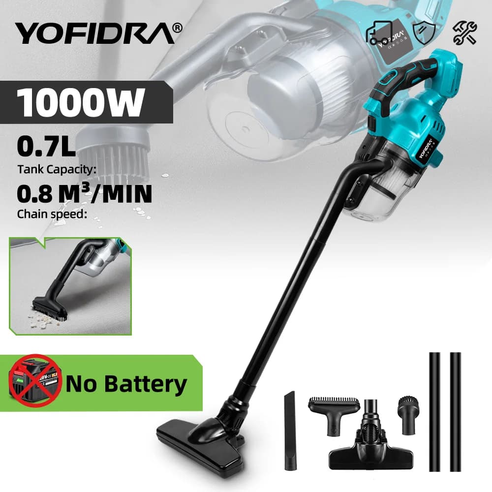 Odkurzacz bezprzewodowy 1000W na akumulator Makita