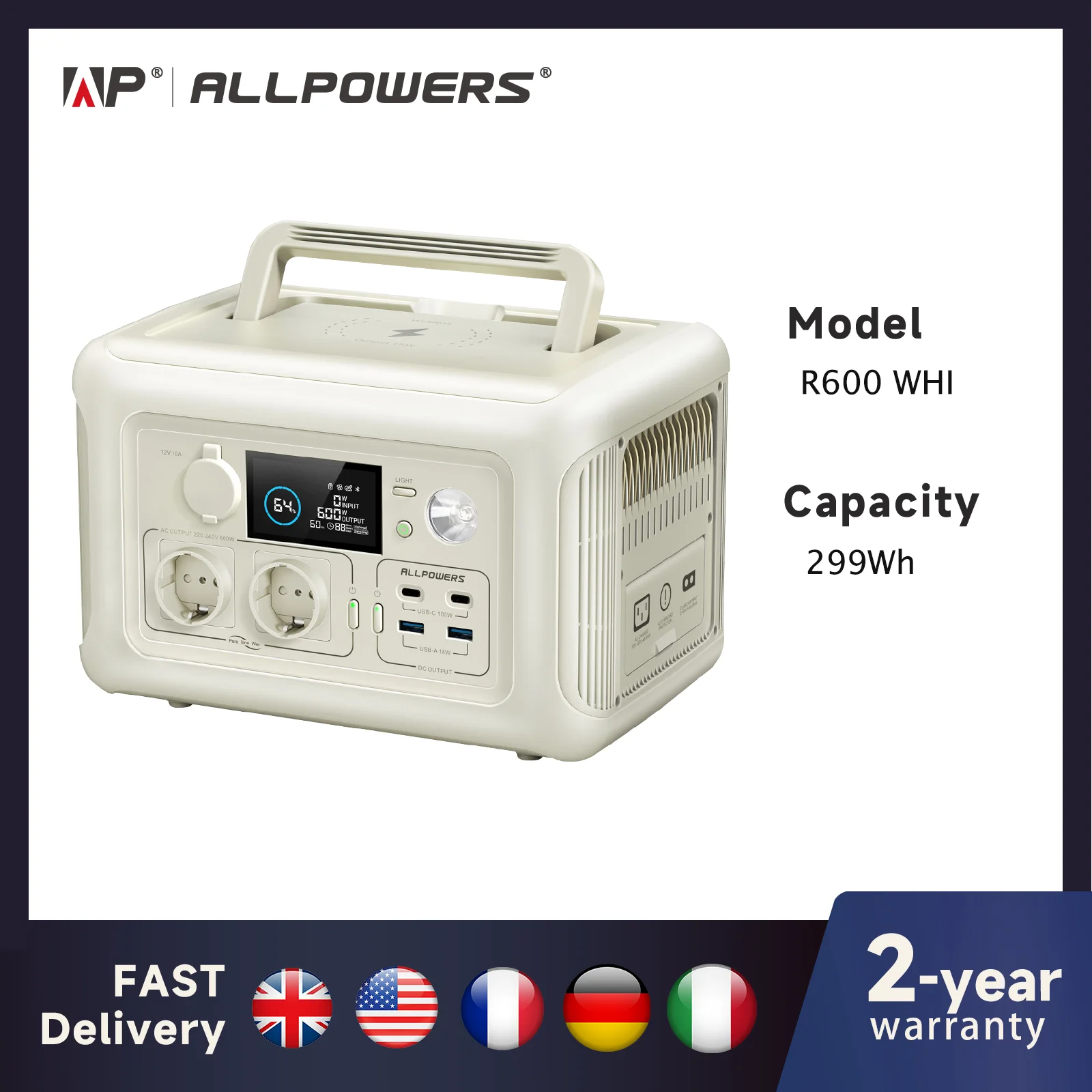 Generator przenośny ALLPOWERS R600 299Wh