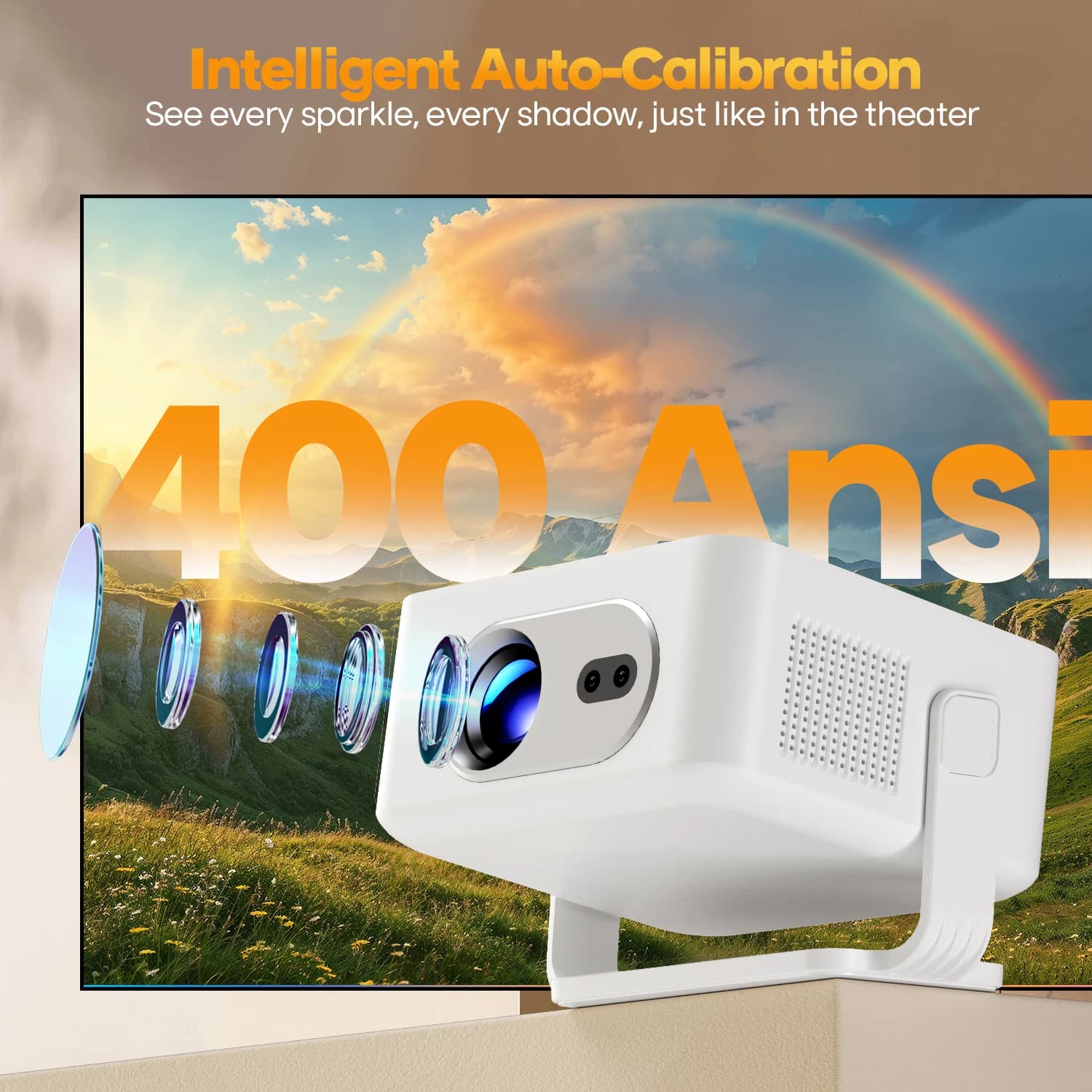 Projektor przenośny Magcubic Auto Focus 4K WiFi6 - 7