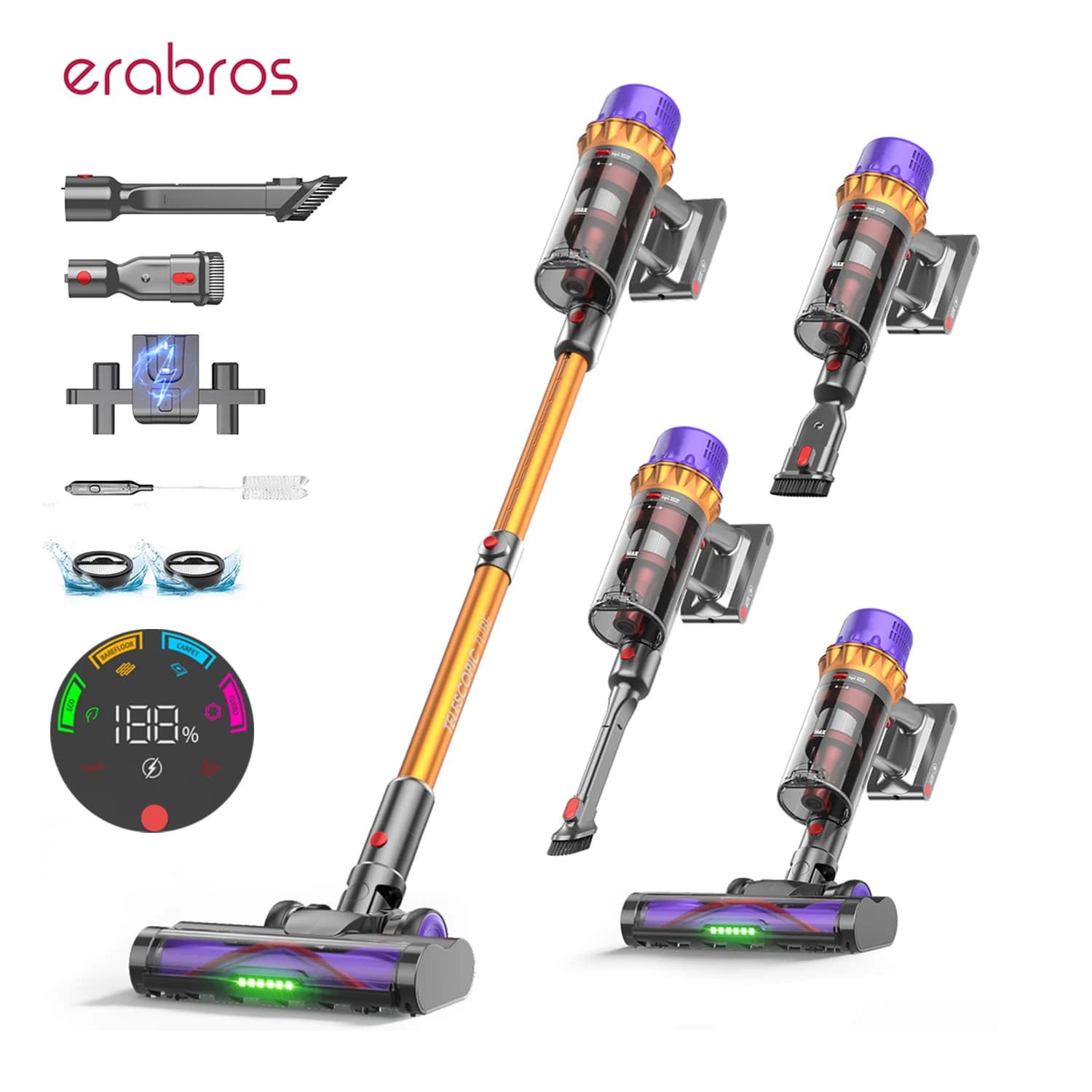Bezprzewodowy odkurzacz Erabros EV5 550W