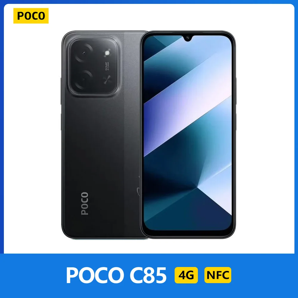 POCO C85 4G - ekran 6,9" 120 Hz, 50 MP