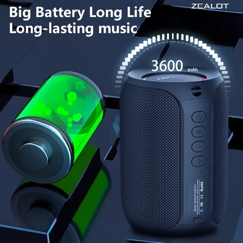 Zealot S32 Pro – głośnik Bluetooth IPX6 - 4