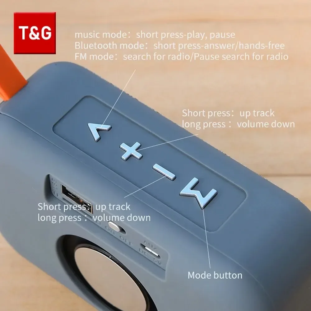 Głośnik Bluetooth TG506 wodoodporny mini - 4