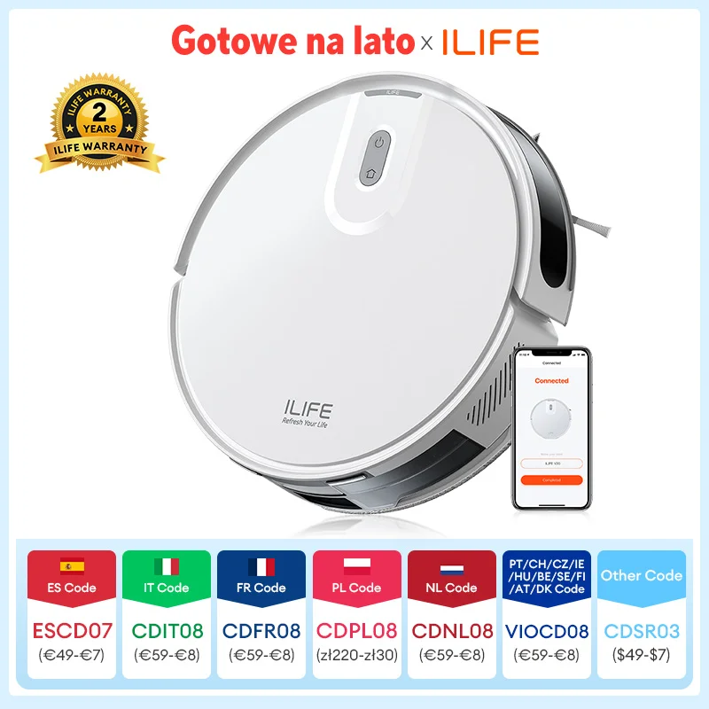 Robot odkurzający ILIFE V20 LiDAR 5000Pa - 2