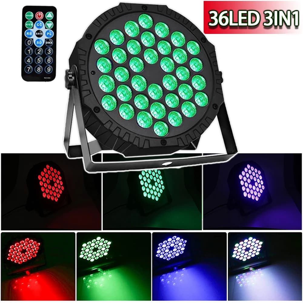 4x Oświetlenie sceniczne RGB DMX 512 LED - 3