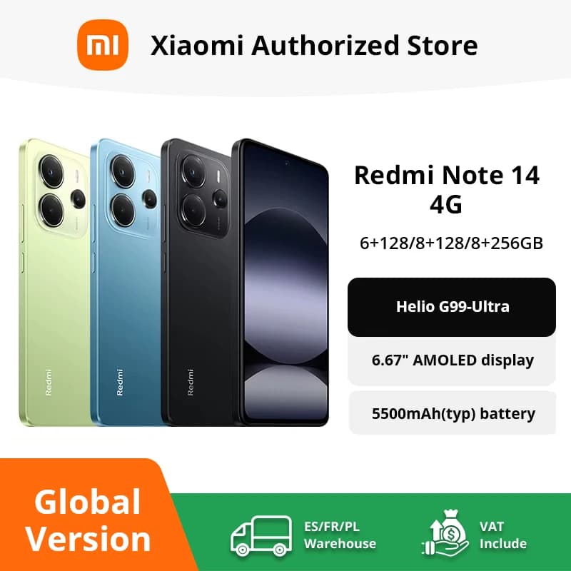 Xiaomi Redmi Note 14 6,67" 108MP 120Hz