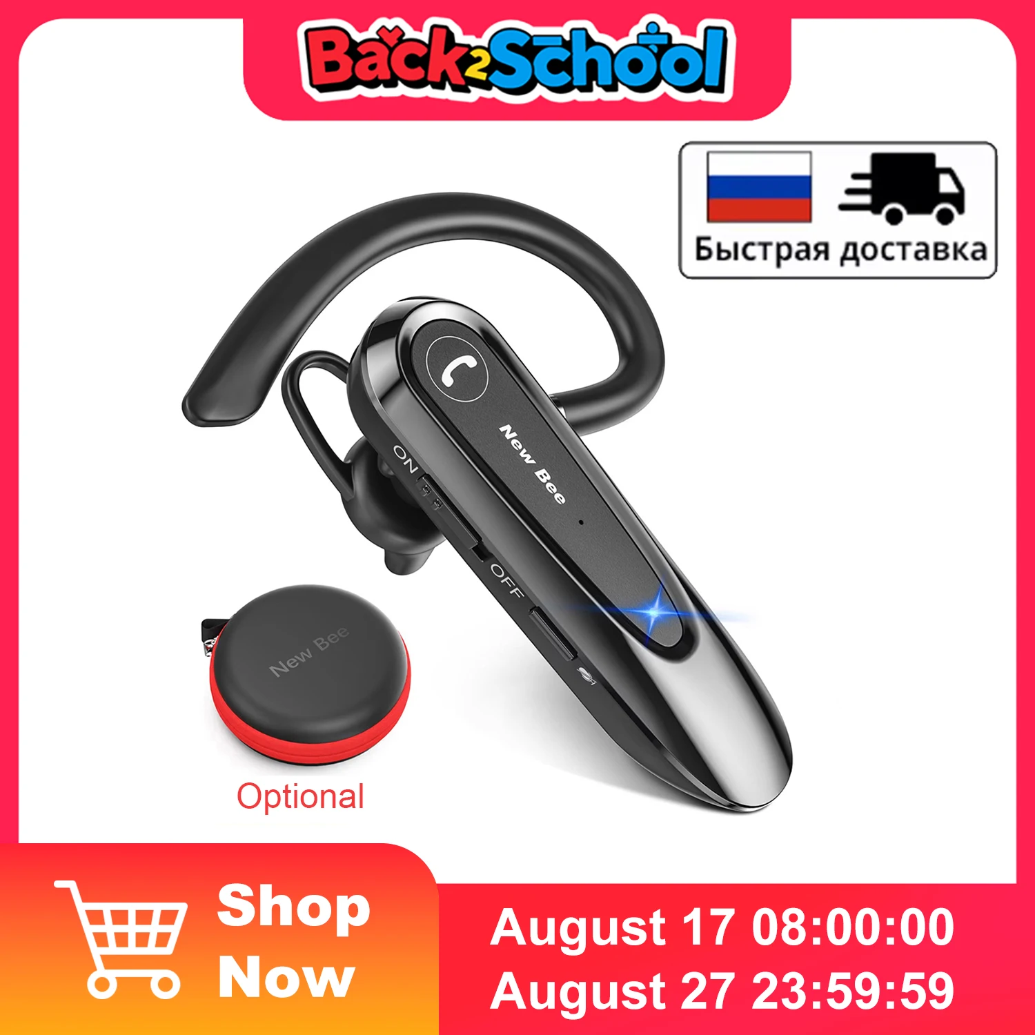 Słuchawki Bluetooth Bee B45 z redukcją szumów