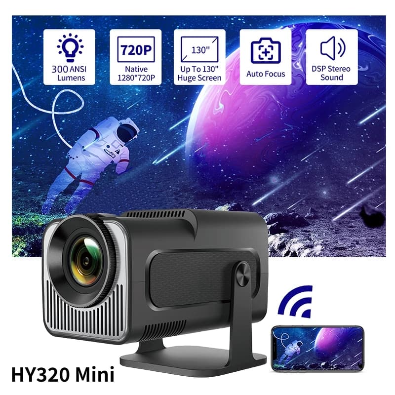 Mini projektor LED HY320 Android 4K