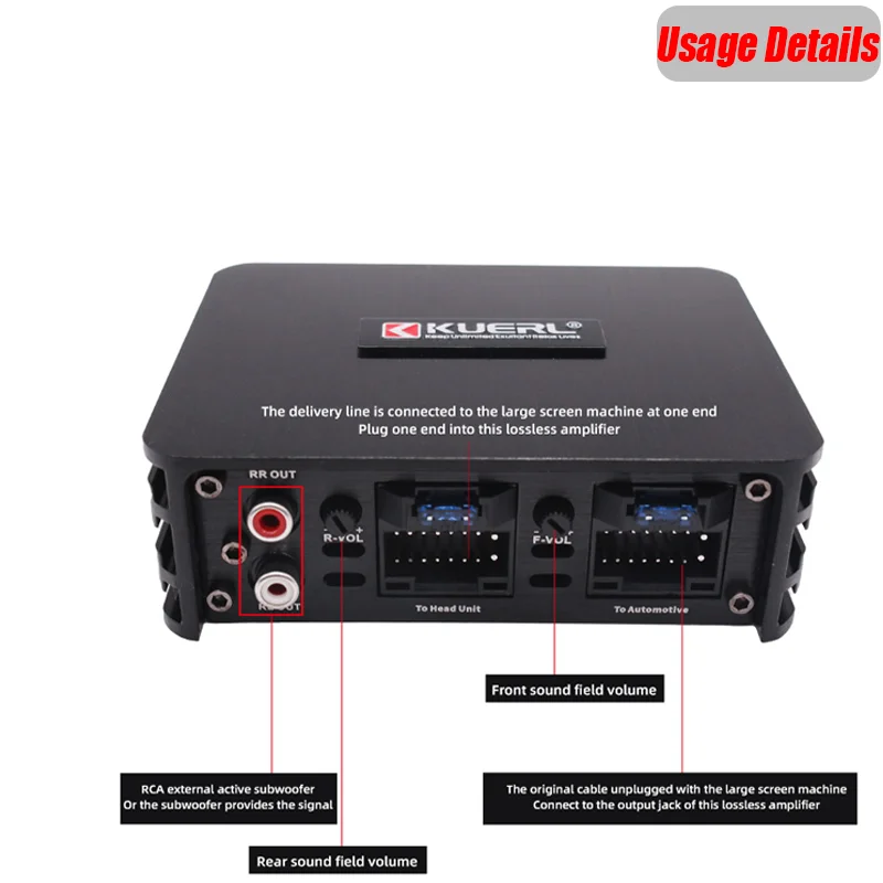 Wzmacniacz samochodowy 4x60W DSP - 5