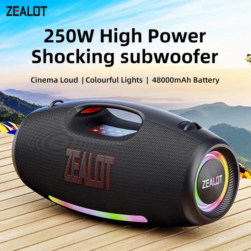 Głośnik Bluetooth Zealot S89 250W Wodoodporny