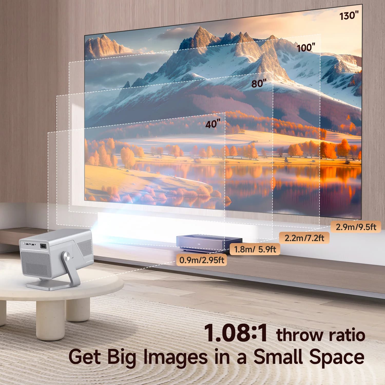 Projektor HD 1080P Magcubic X7 z Android 14 - 6