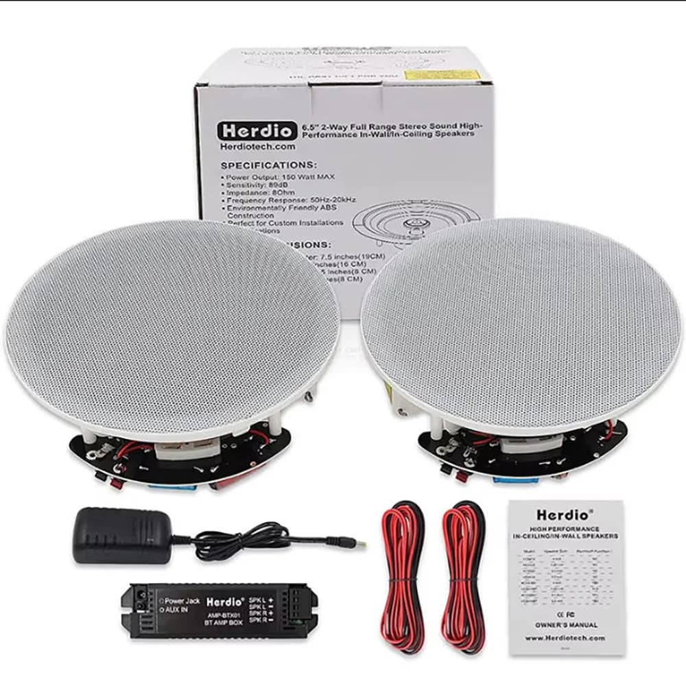 Głośniki sufitowe Bluetooth 300W, zestaw 2 szt.