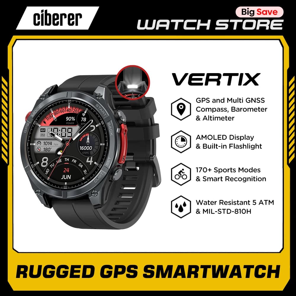 Smartwatch Ciberer Vertix Stratos 4 GPS AMOLED
