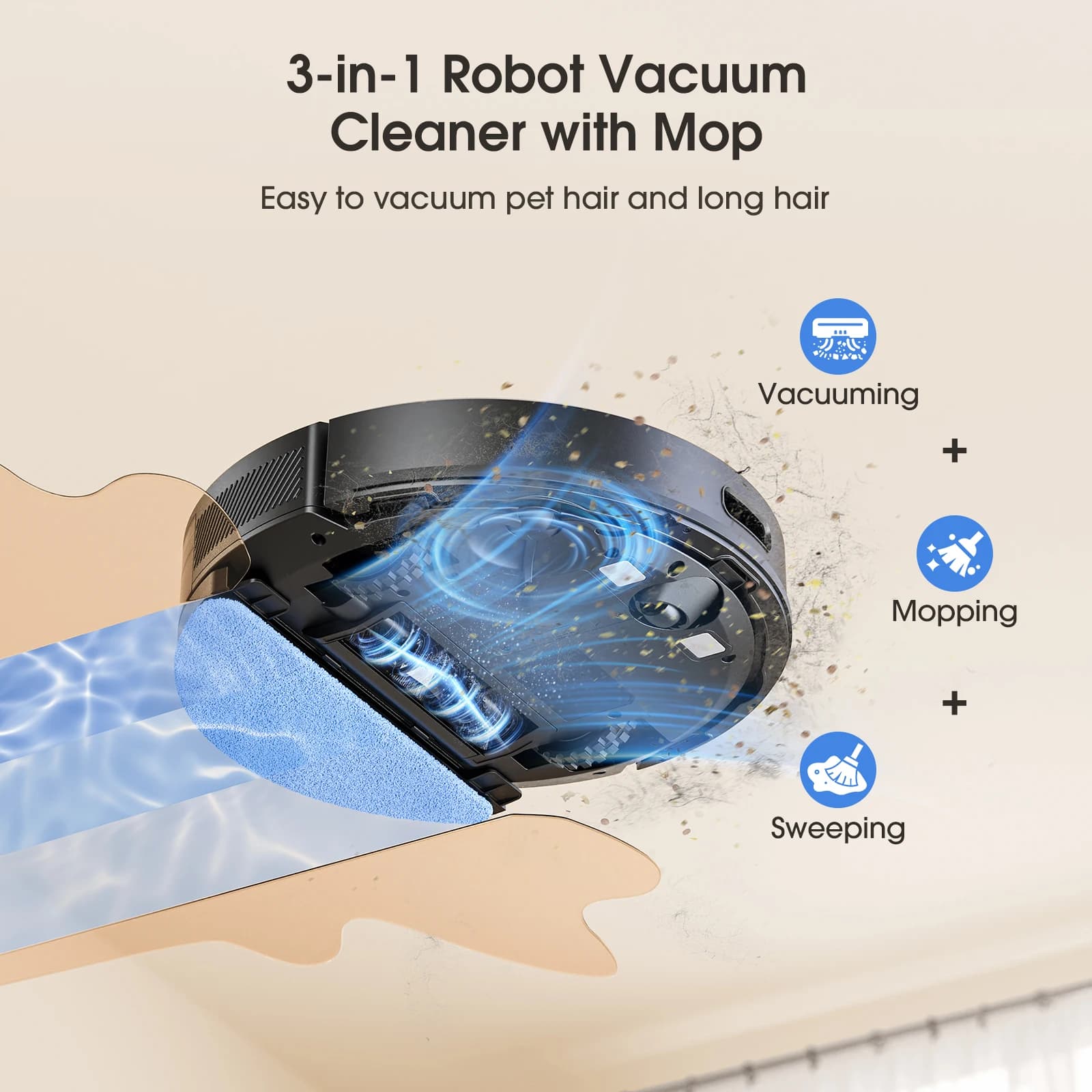 Lubluelu L20Max robot sprzątający z samoczyszczeniem - 6