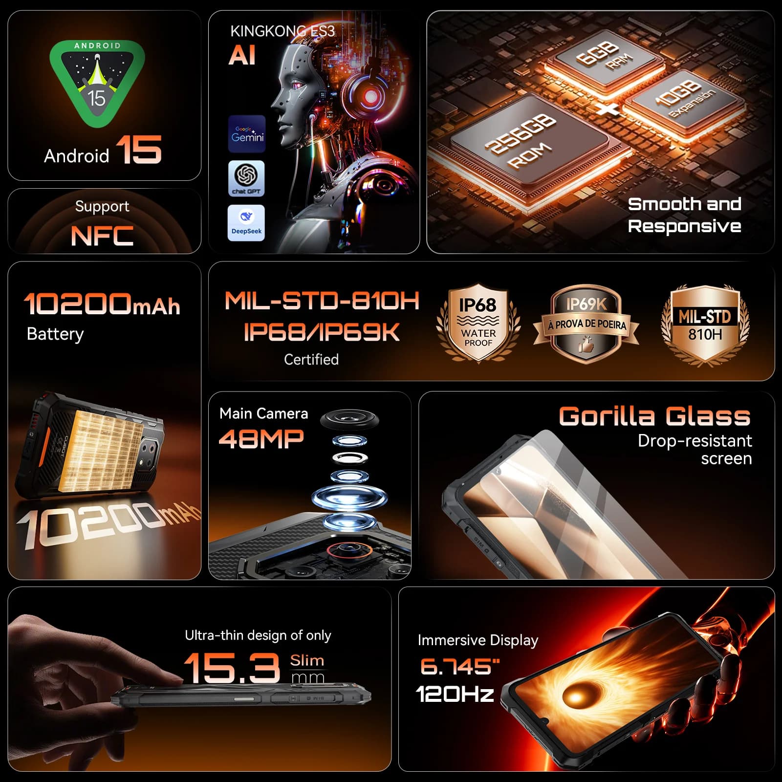 Cubot KingKong ES 3 16GB RAM 256GB - 3