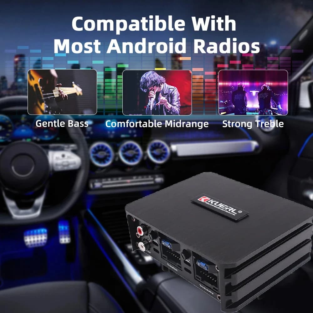 Wzmacniacz samochodowy 4x60W DSP - 3