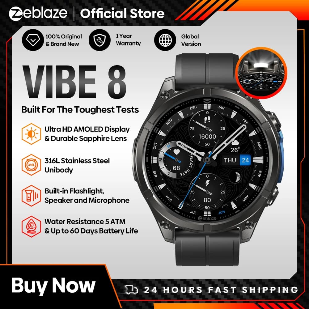 Smartwatch Zeblaze VIBE 8 AMOLED 2025