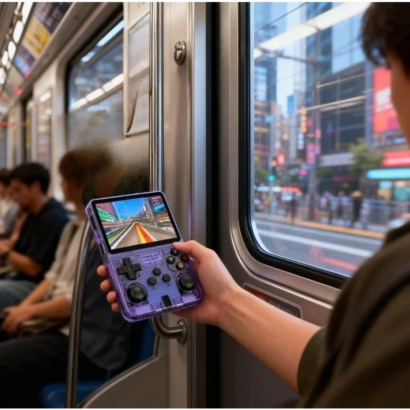 Nowa konsola do gier retro R36S, przenośny odtwarzacz wideo z ekranem IPS 3,5 cala, 128 GB, ponad 20000 gier, prezent dla chłopca - 5