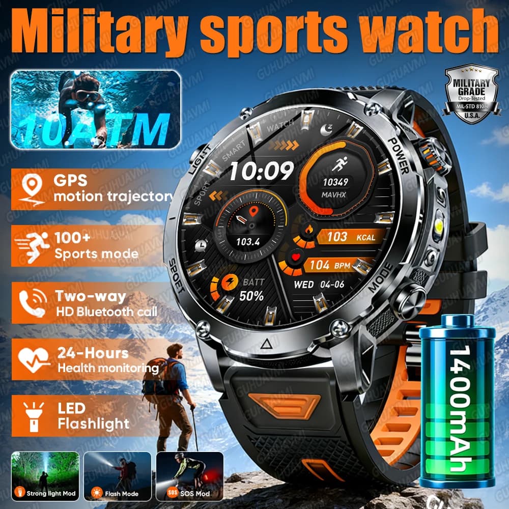 Smartwatch taktyczny TANK Ultra 1400mAh 10ATM