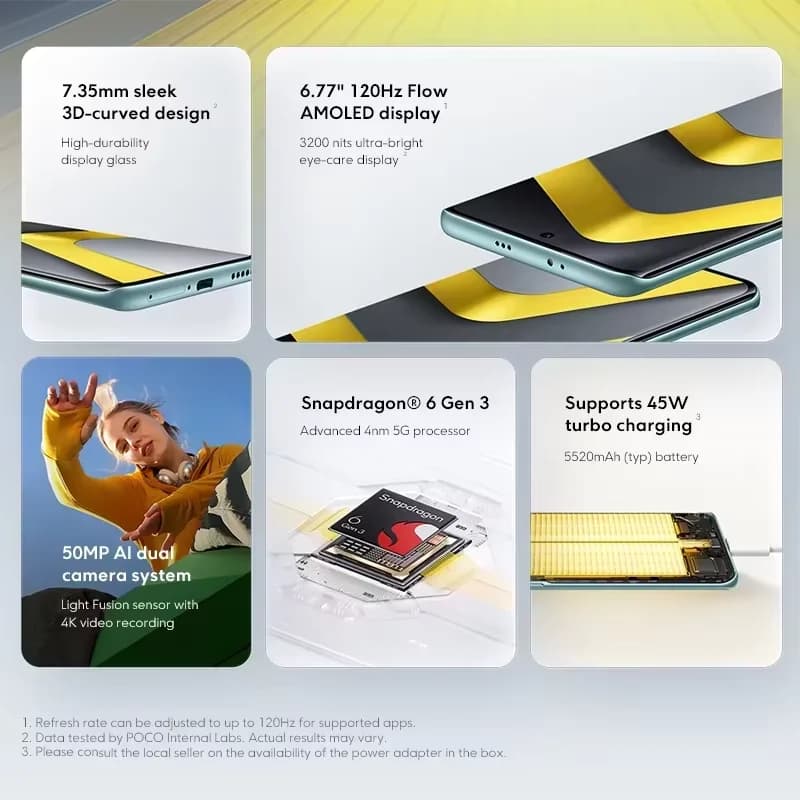 POCO M8 5G Snapdragon 6 Gen 3 - 3