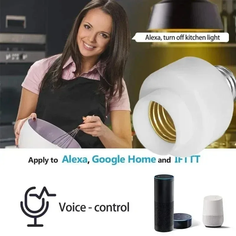 Gniazdo smart Tuya WiFi E27 do żarówek - 6